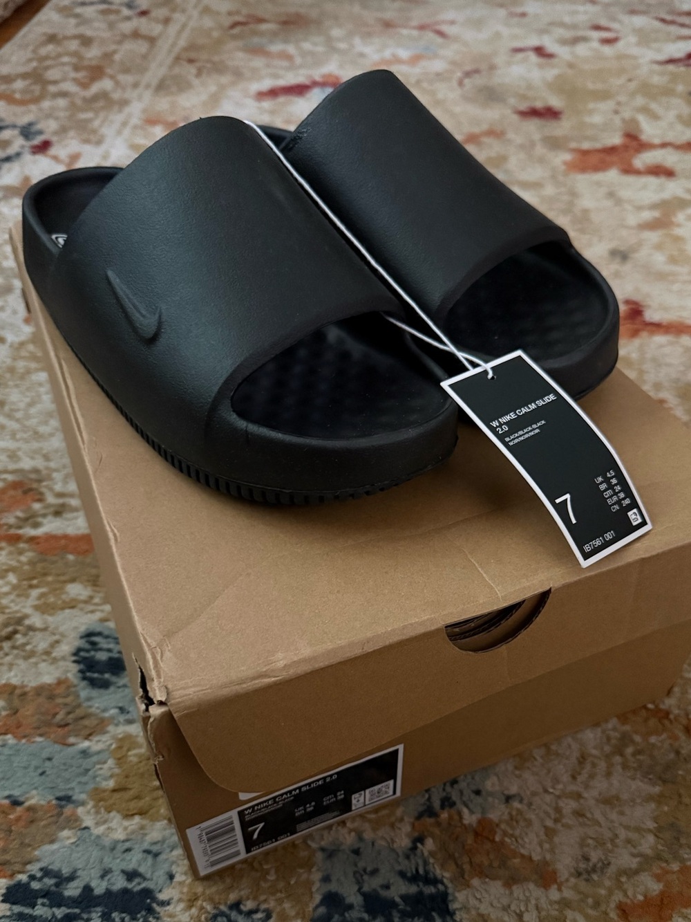 Nike Black Slide Sandals NWT Size 7